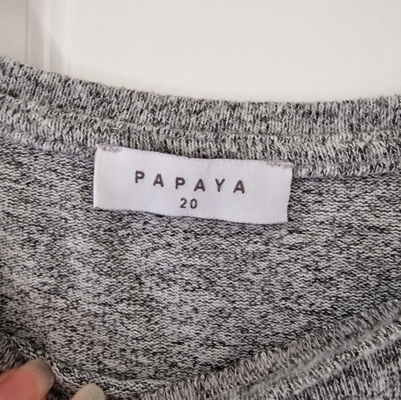 Grey peplum top plus size size 20 - Picture 2 of 2